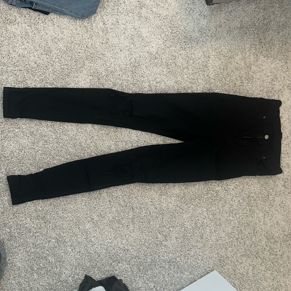 Dr. Denim Moxy Jean Black Ripped Knees